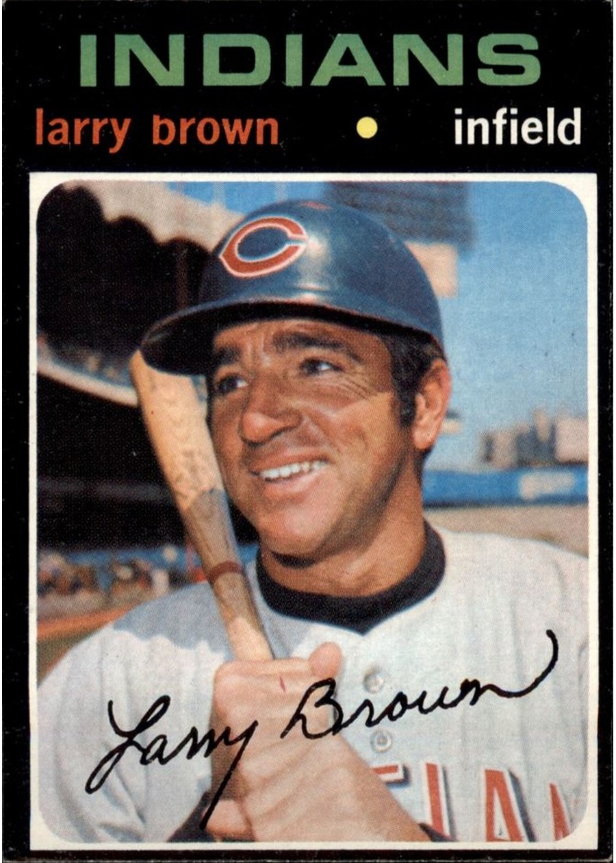 1971 Topps #539 Larry Brown, Cleveland Indians