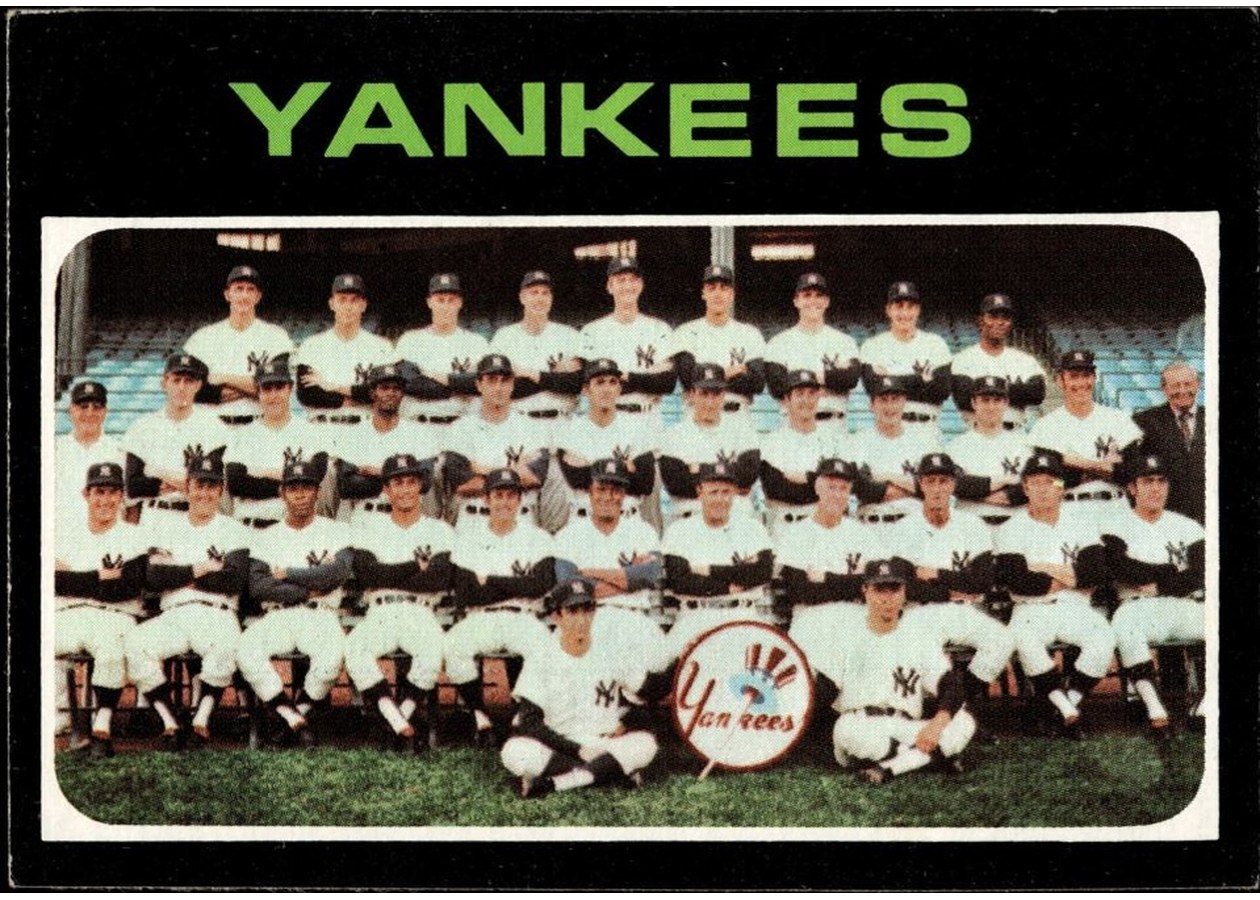 1971 Topps #543 New York Yankees