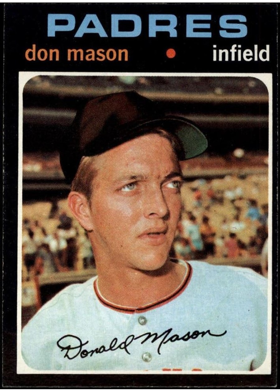 1971 Topps #548 Don Mason, San Diego Padres