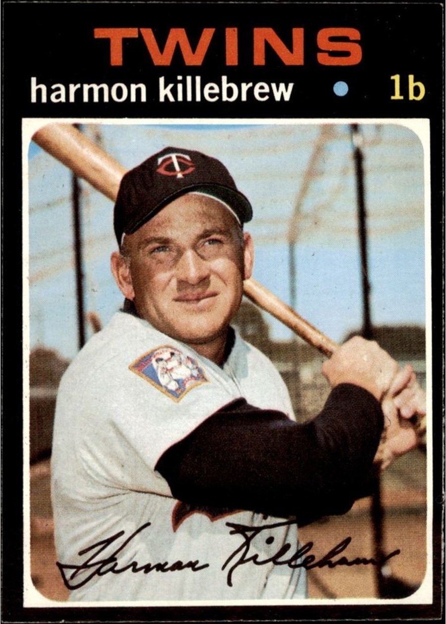 1971 Topps #550 Harmon Killebrew, Minnesota Twins