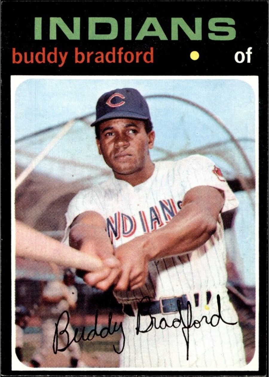 1971 Topps #552 Buddy Bradford, Cleveland Indians