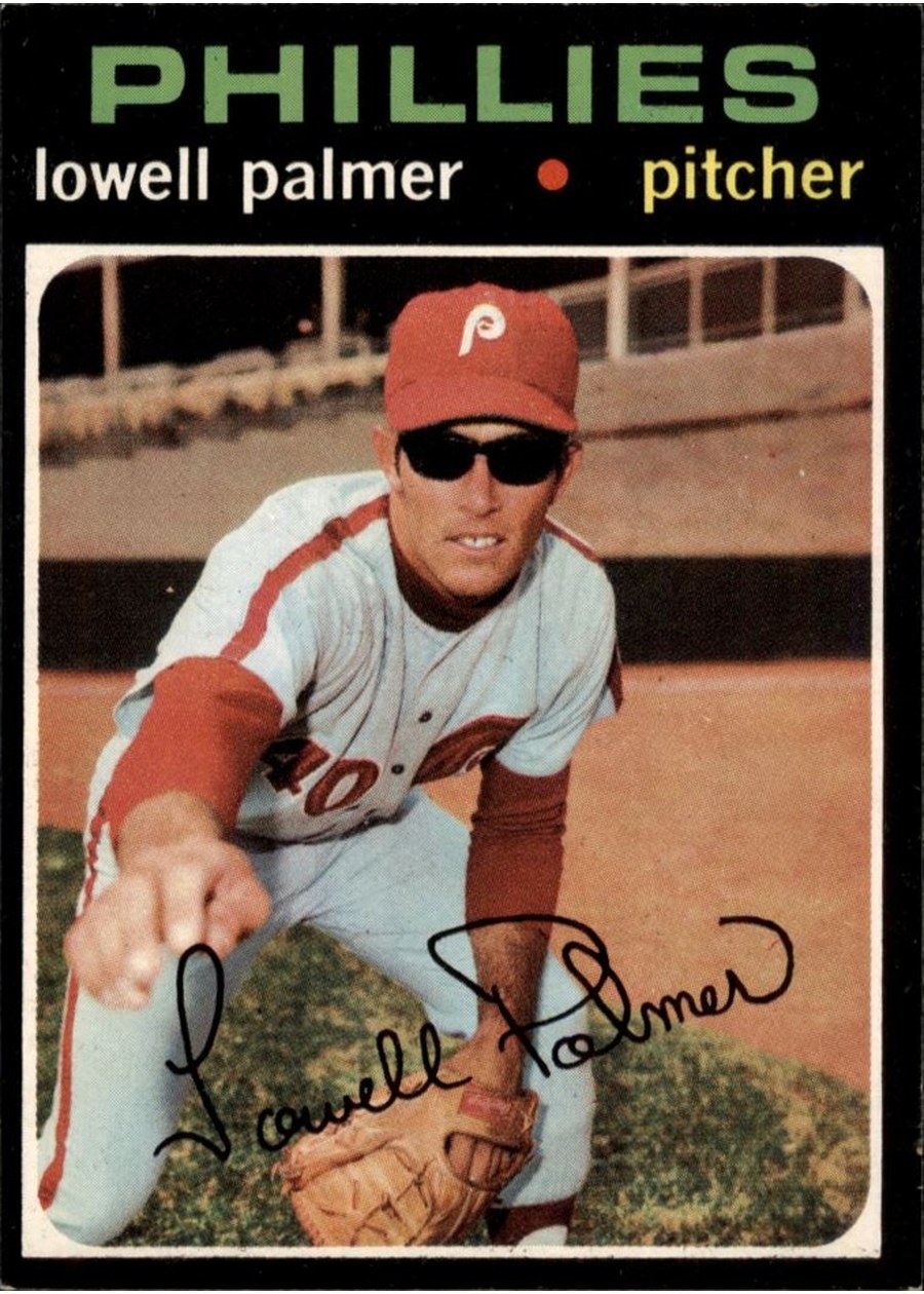 1971 Topps #554 Lowell Palmer, Philadelphia Phillies