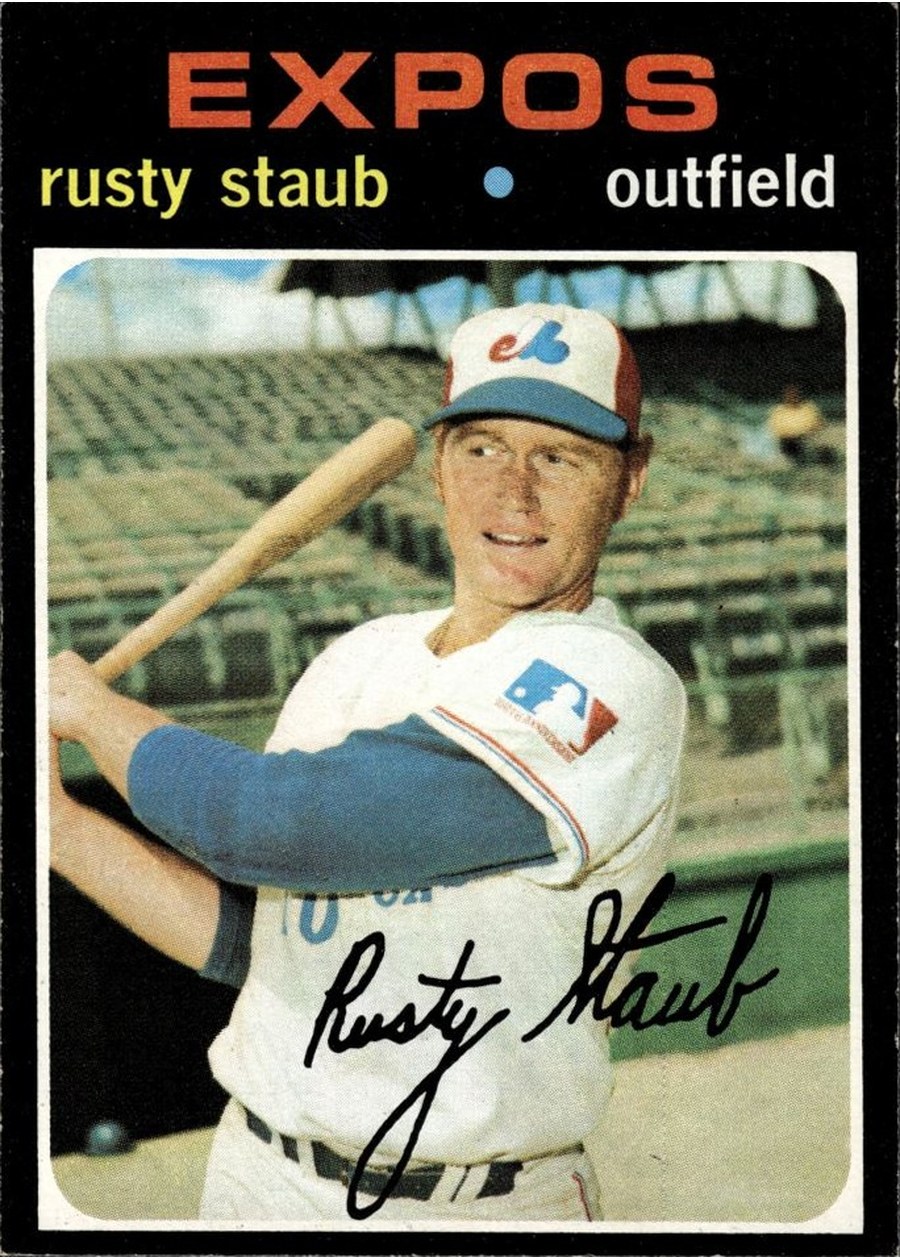 1971 Topps #560 Rusty Staub, Montreal Expos