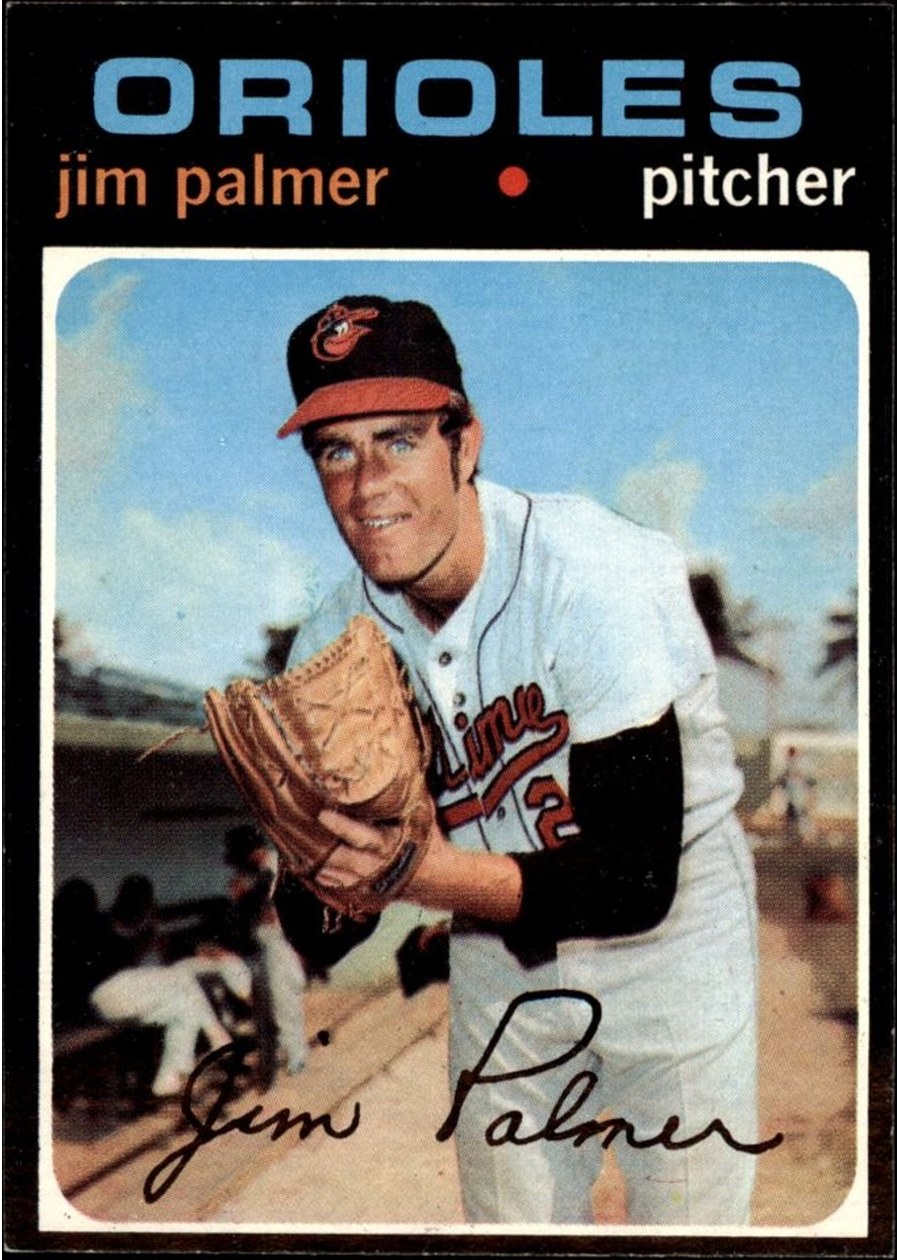 1971 Topps #570 Jim Palmer, Baltimore Orioles
