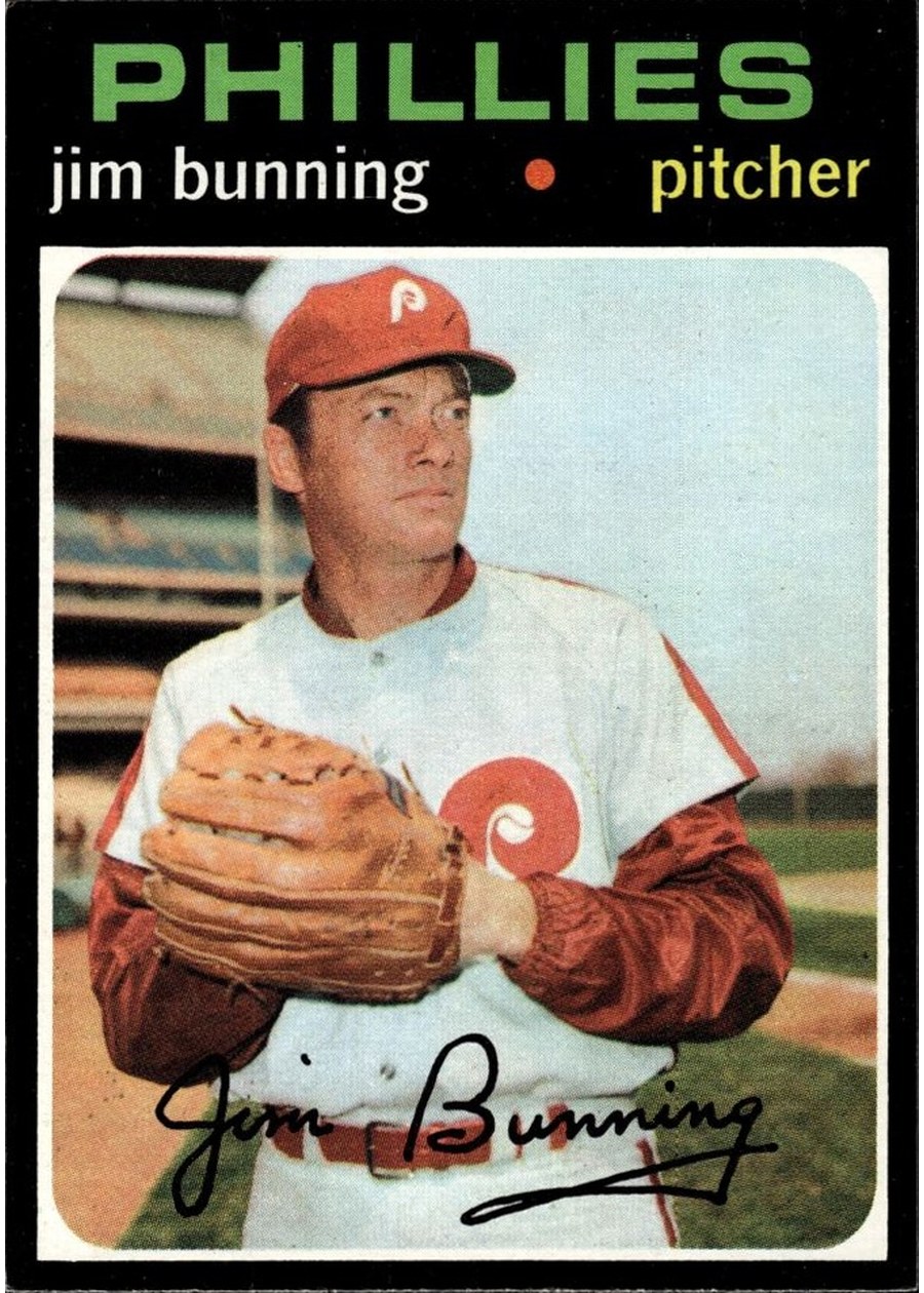 1971 Topps #574 Jim Bunning, Philadelphia Phillies