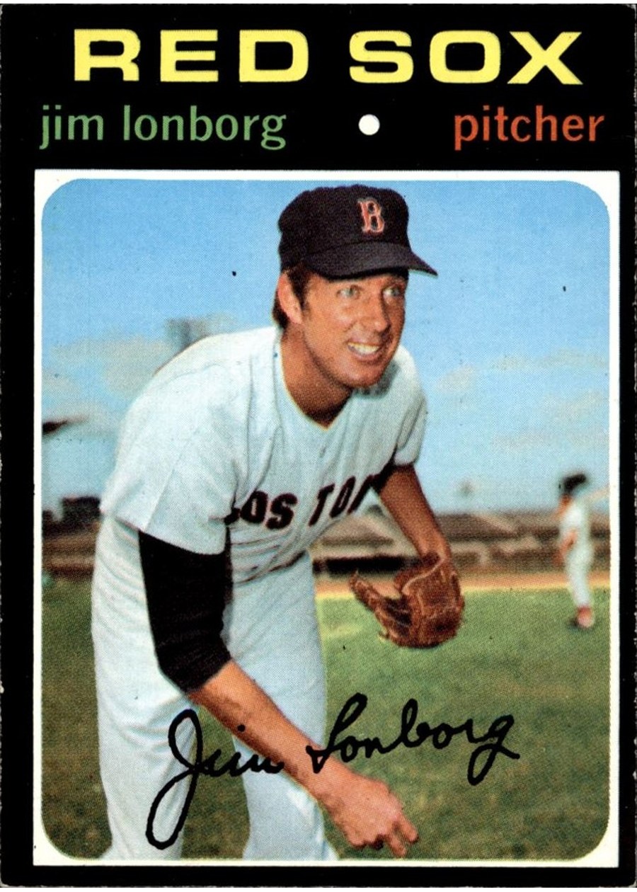 1971 Topps #577 Jim Lonborg, Boston Red Sox