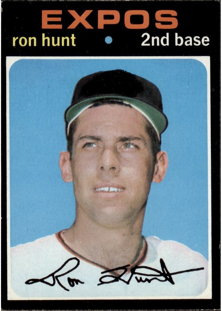 1971 Topps #578 Ron Hunt, Montreal Expos