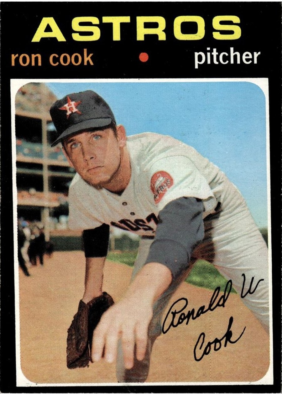 1971 Topps #583 Ron Cook, Houston Astros
