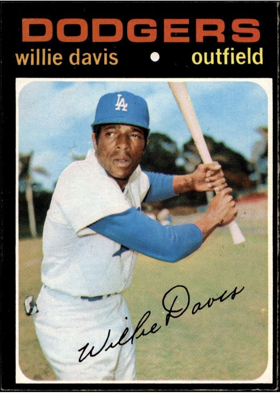1971 Topps #585 Willie Davis, Los Angeles Dodgers