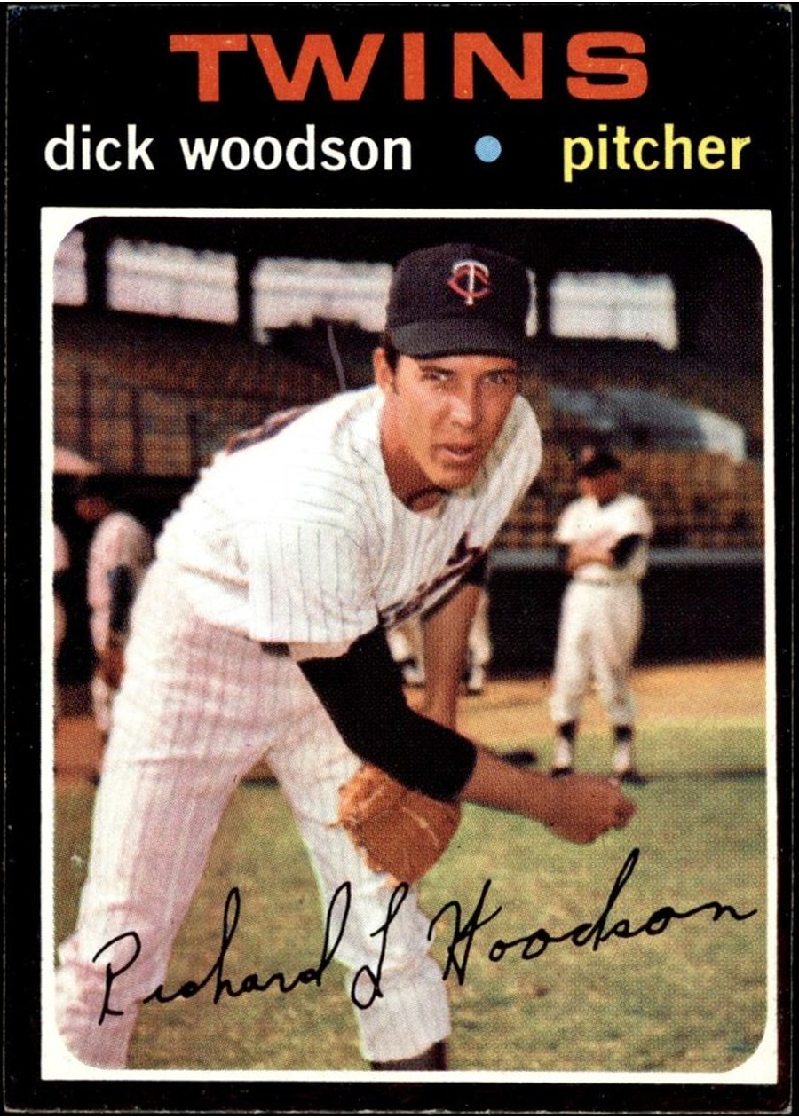 1971 Topps #586 Dick Woodson, Minnesota Twins