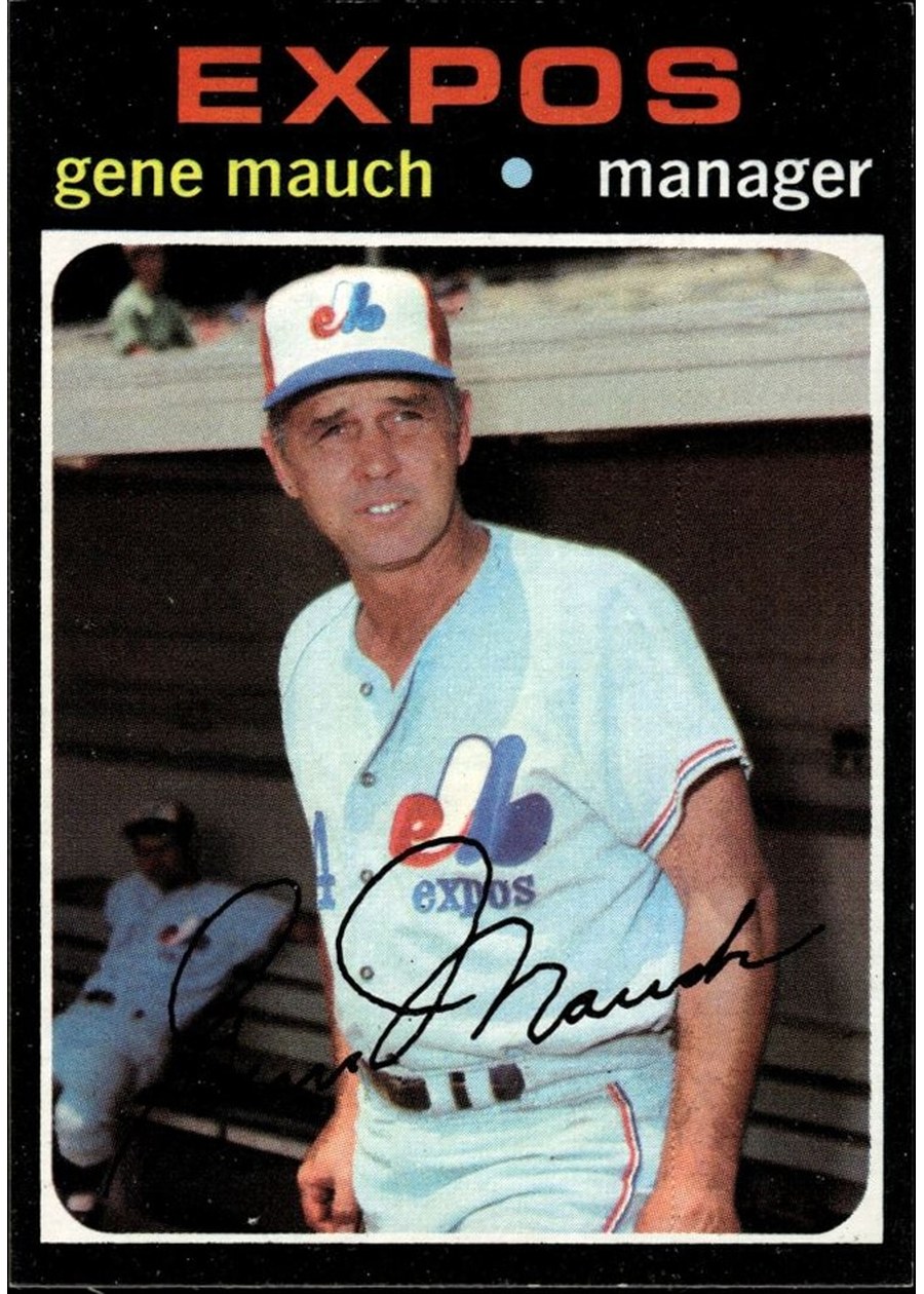 1971 Topps #59 Gene Mauch, Montreal Expos