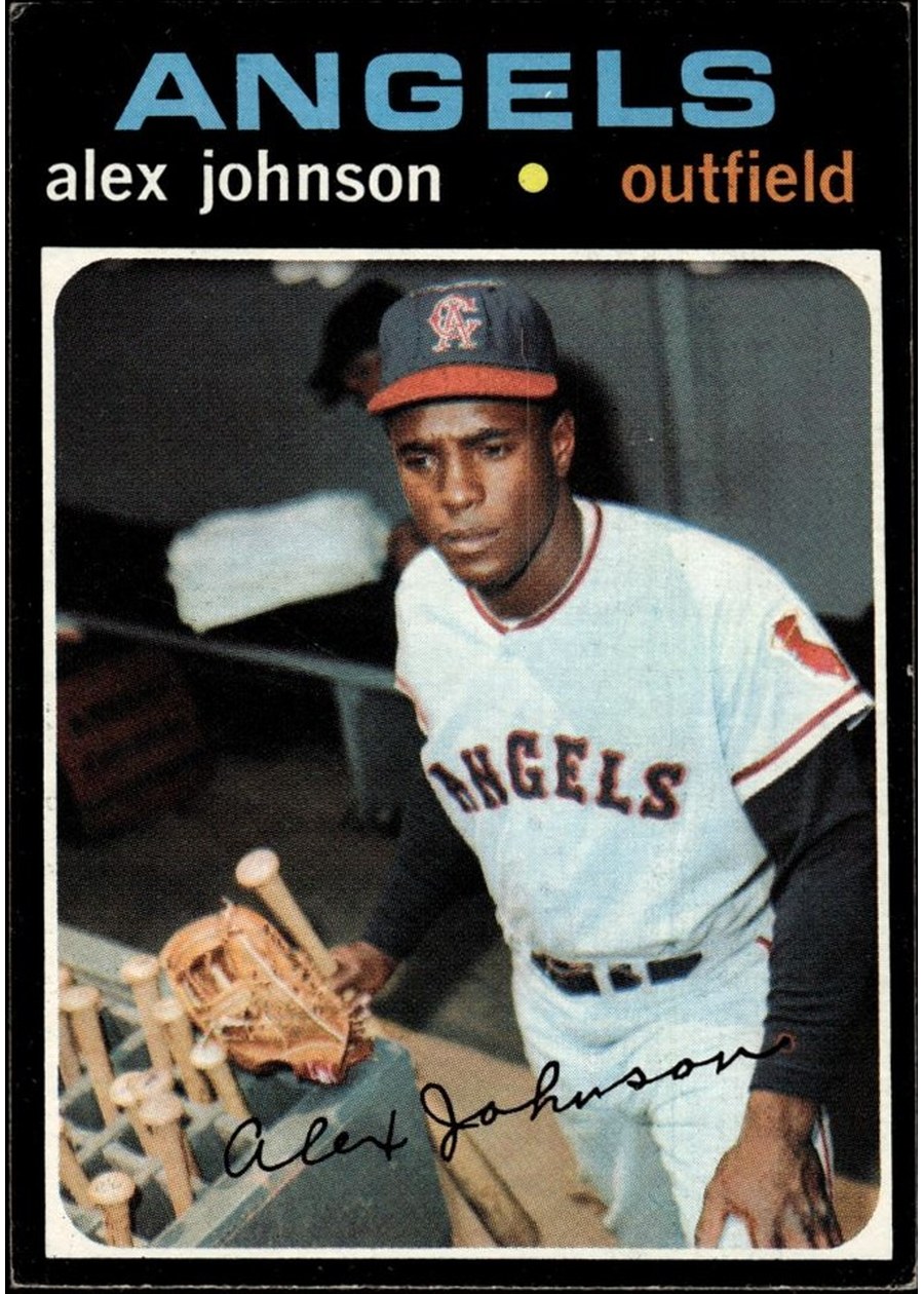 1971 Topps #590 Alex Johnson, California Angels
