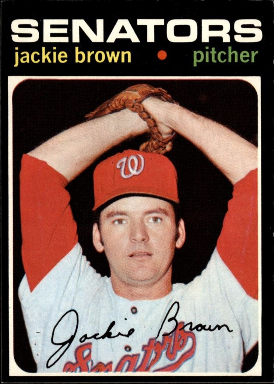 1971 Topps #591 Jackie Brown, Washington Senators