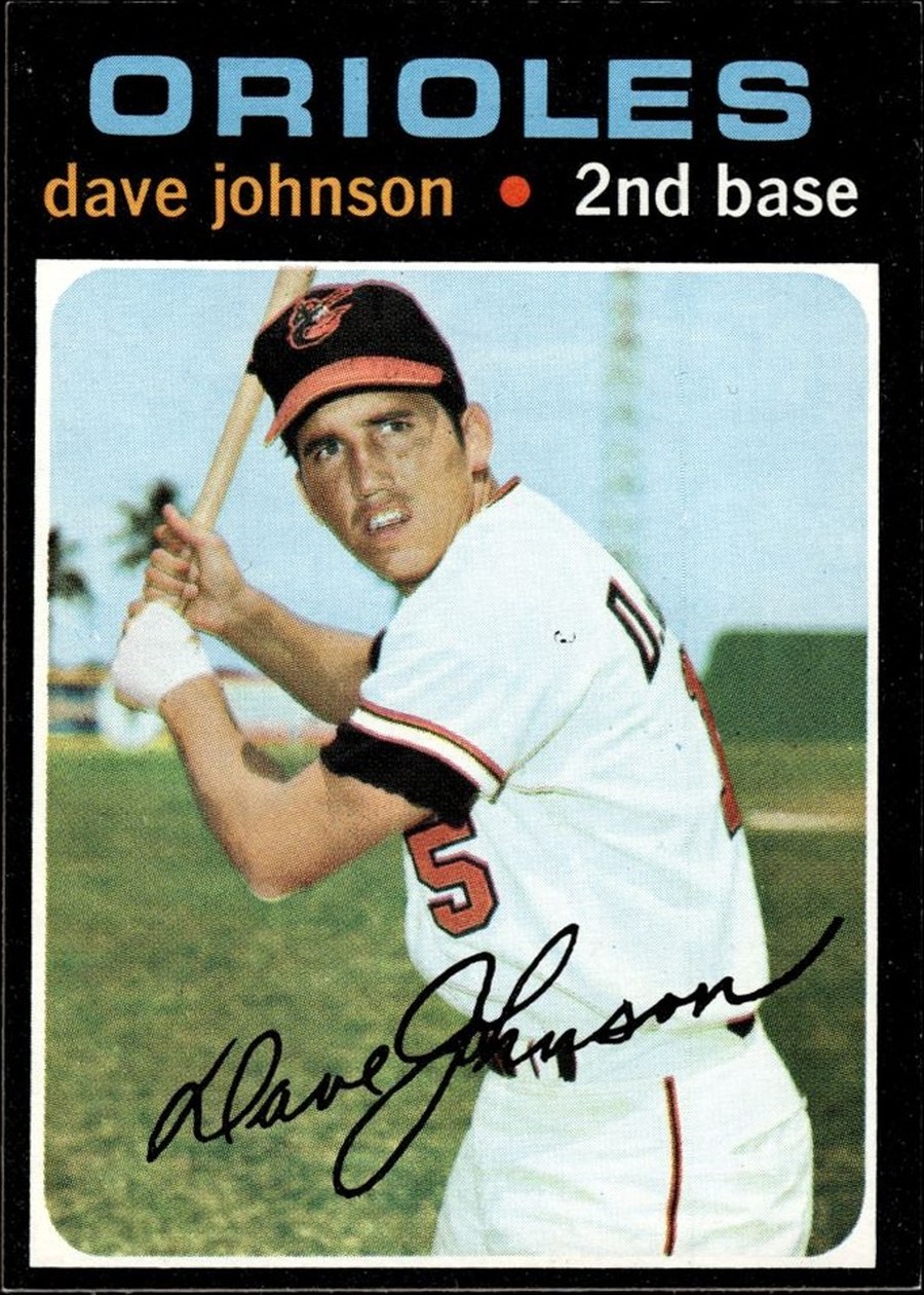 1971 Topps #595 Dave Johnson, Baltimore Orioles