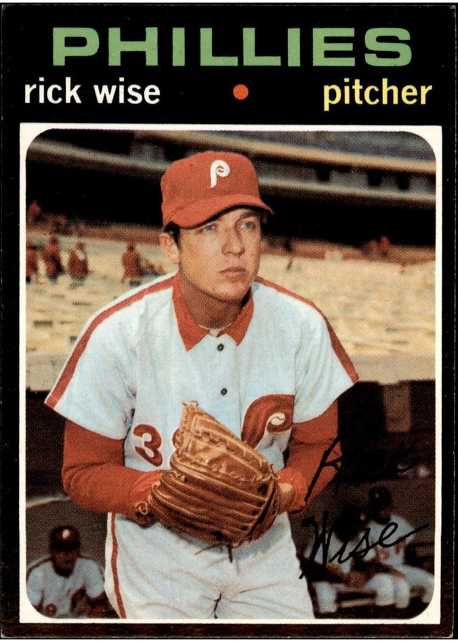 1971 Topps #598 Rick Wise, Philadelphia Phillies