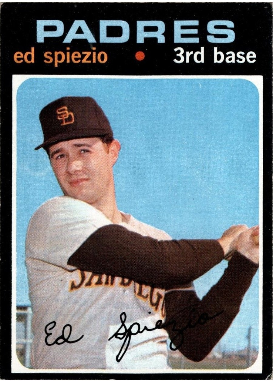 1971 Topps #6 Ed Spiezio, San Diego Padres