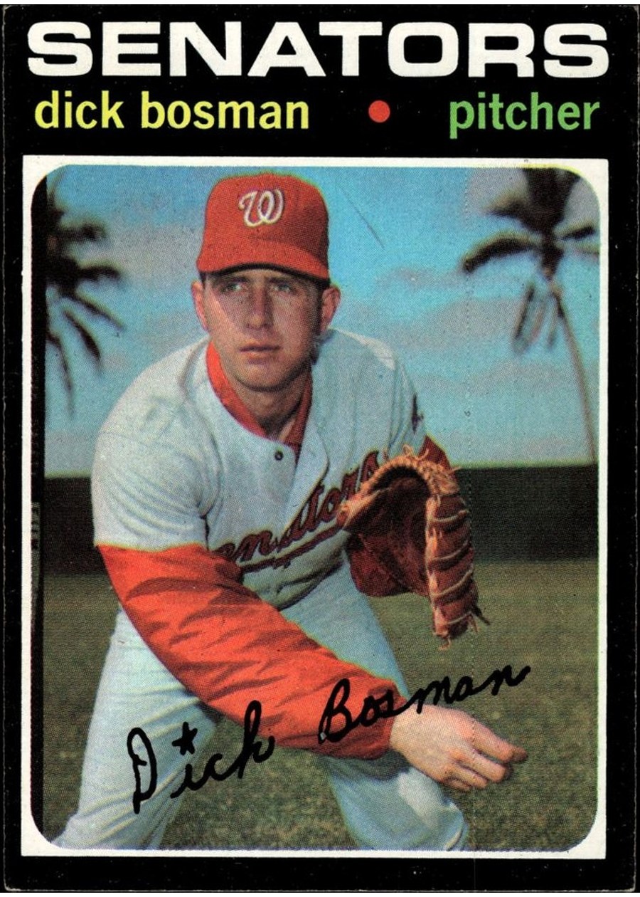 1971 Topps #60 Dick Bosman, Washington Senators