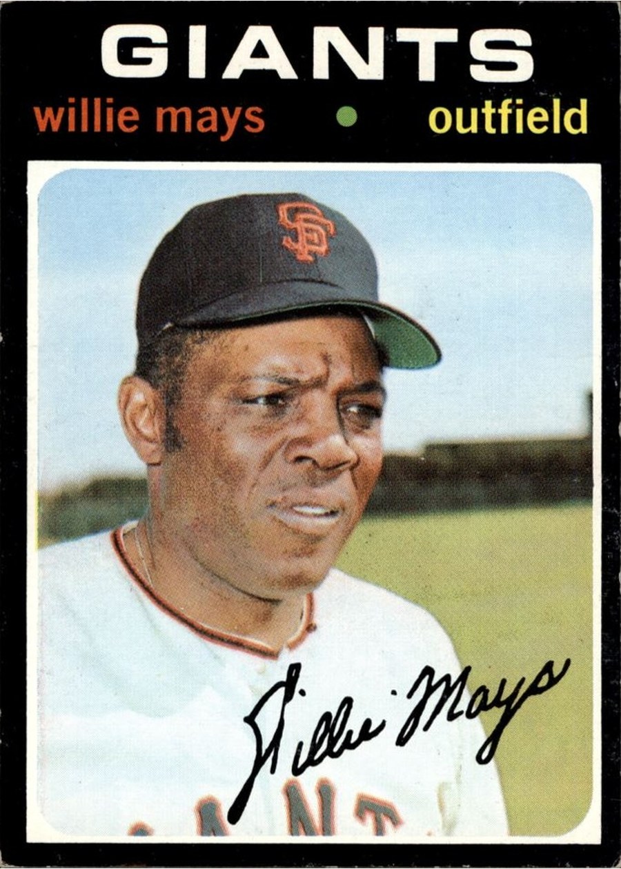1971 Topps #600 Willie Mays, San Francisco Giants