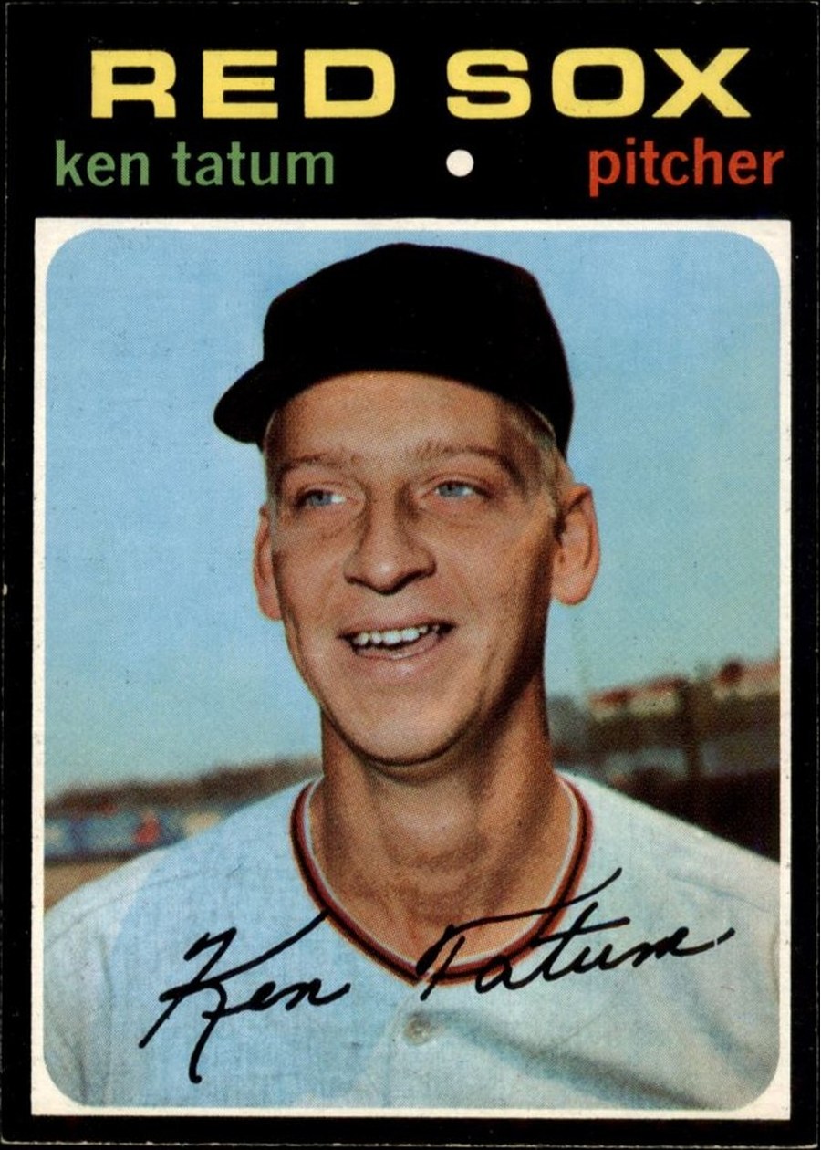 1971 Topps #601 Ken Tatum, Boston Red Sox