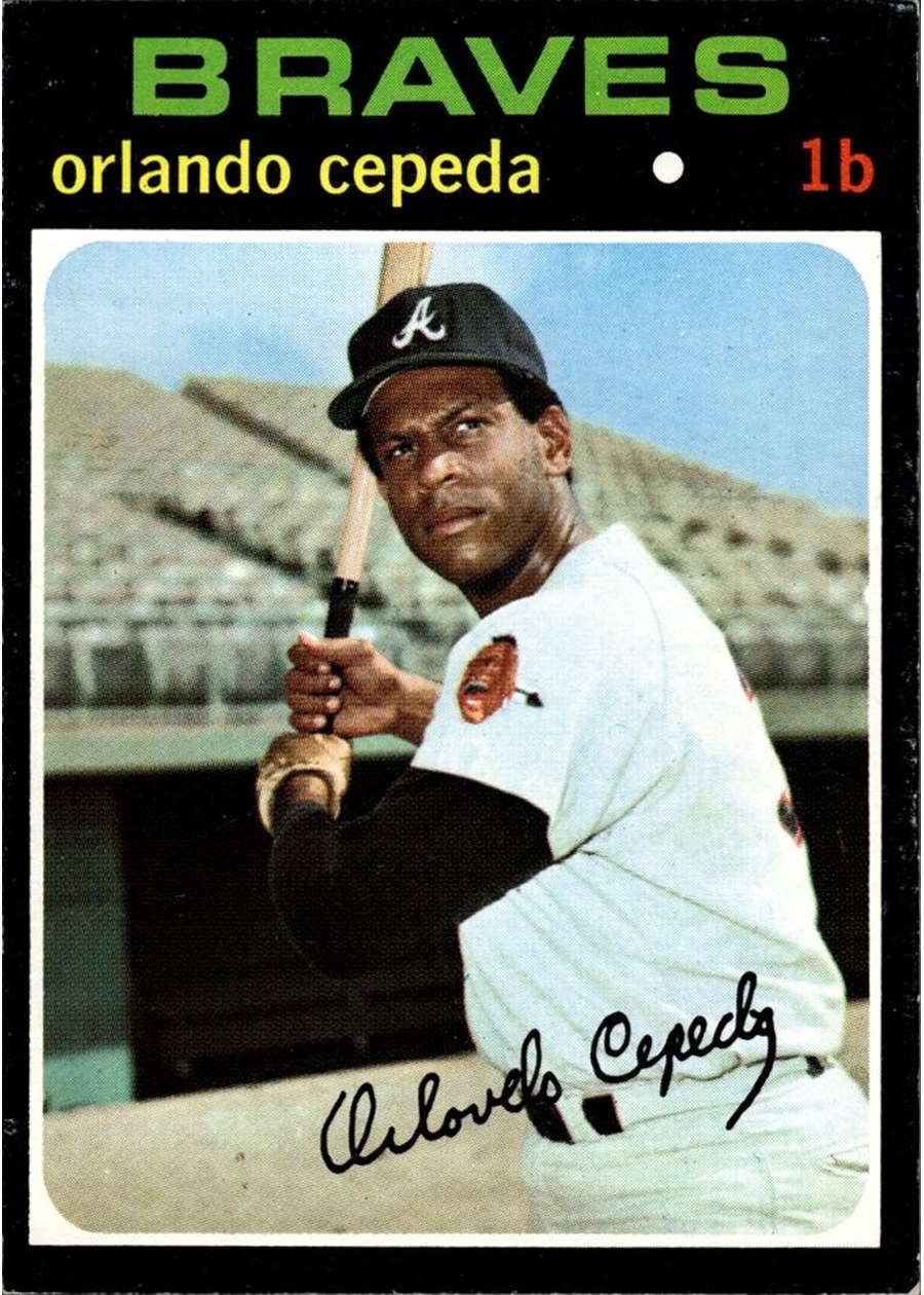 1971 Topps #605 Orlando Cepeda, Atlanta Braves