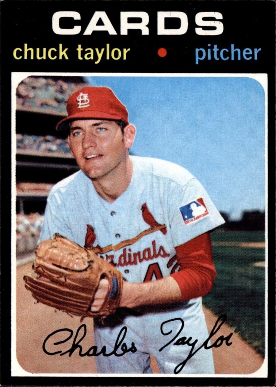 1971 Topps #606 Chuck Taylor, St. Louis Cardinals