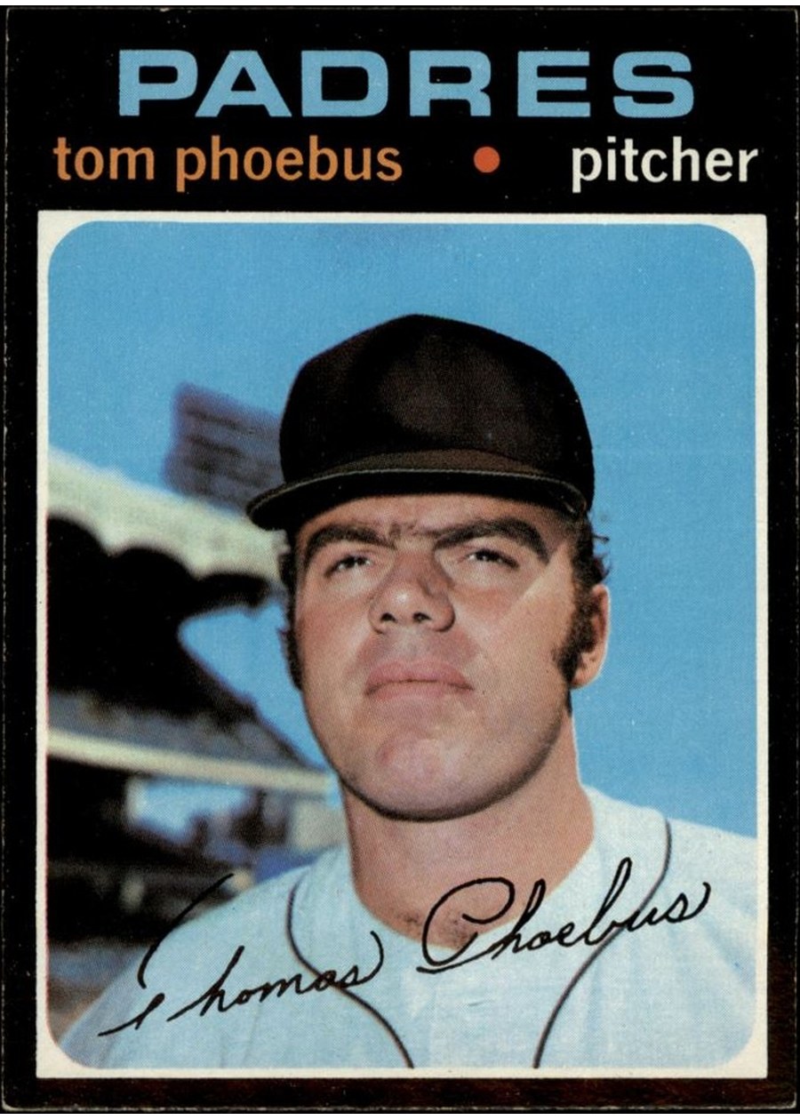 1971 Topps #611 Tom Phoebus, San Diego Padres