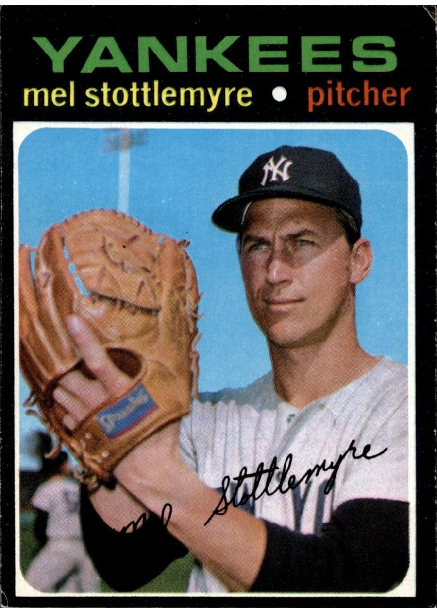 1971 Topps #615 Mel Stottlemyre, New York Yankees