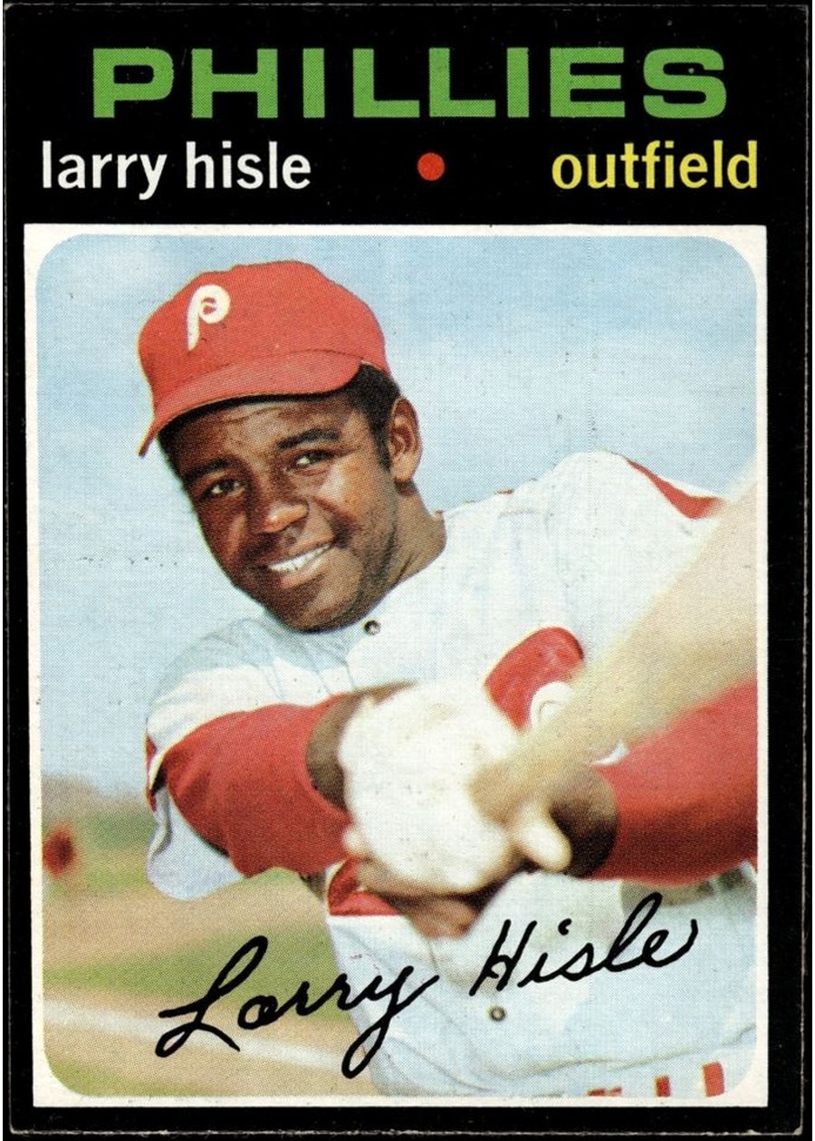 1971 Topps #616 Larry Hisle, Philadelphia Phillies