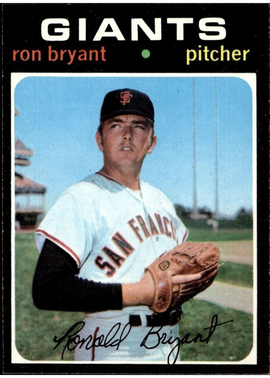1971 Topps #621 Ron Bryant, San Francisco Giants