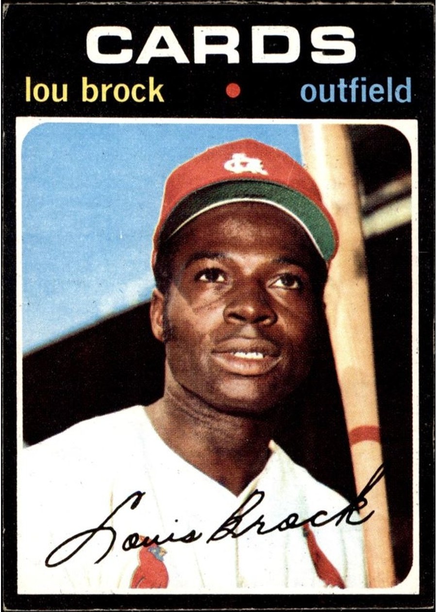 1971 Topps #625 Lou Brock, St. Louis Cardinals