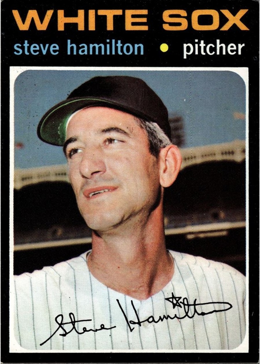 1971 Topps #627 Steve Hamilton, Chicago White Sox