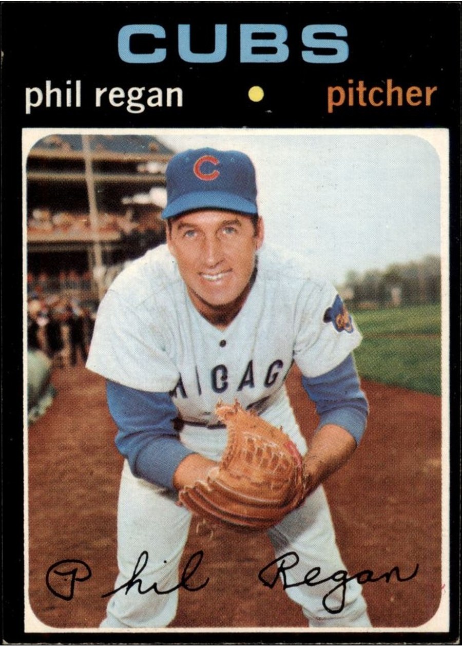 1971 Topps #634 Phil Regan, Chicago Cubs