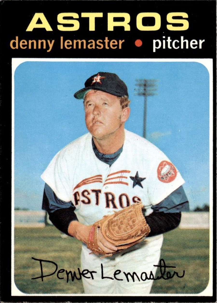 1971 Topps #636 Denny Lemaster, Houston Astros
