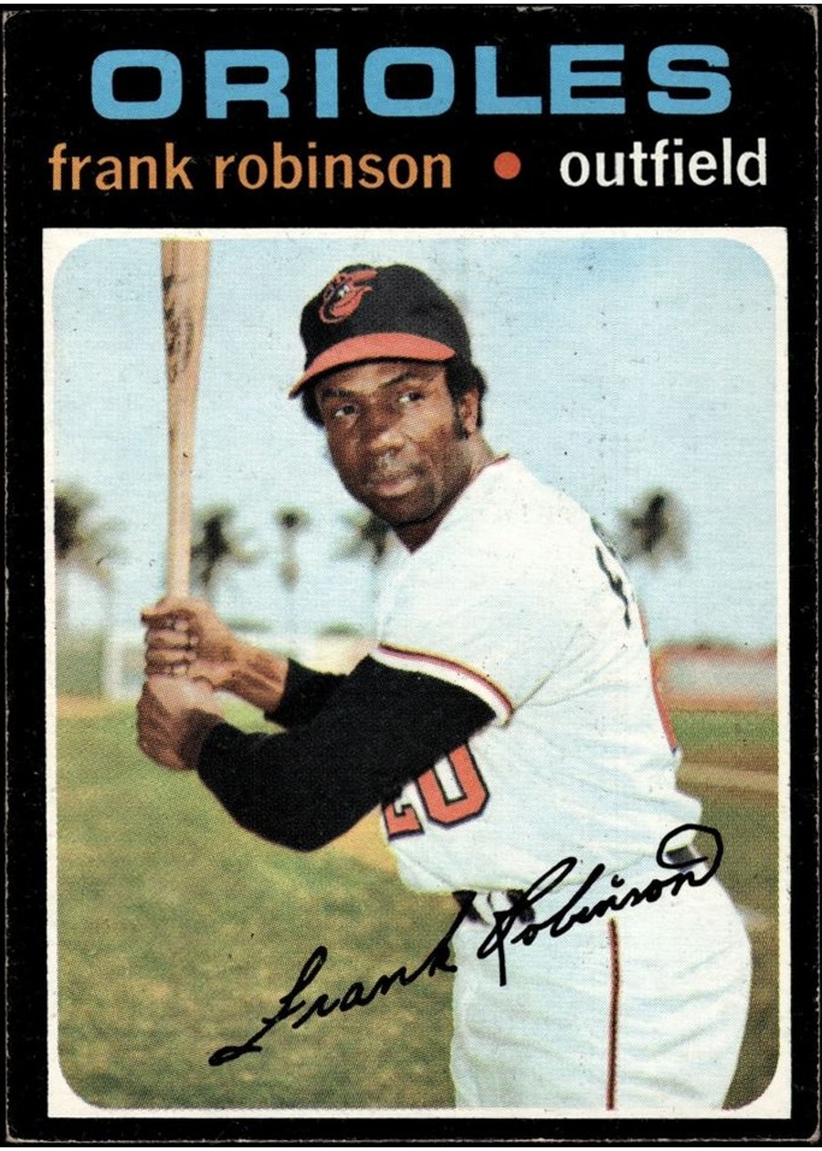 1971 Topps #640 Frank Robinson, Baltimore Orioles