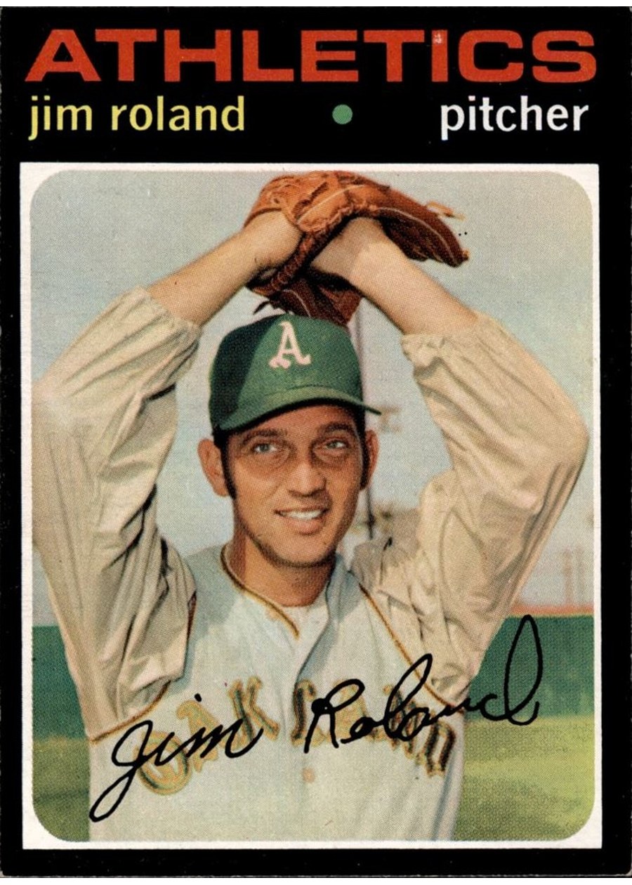 1971 Topps #642 Jim Roland, Oakland Athletics