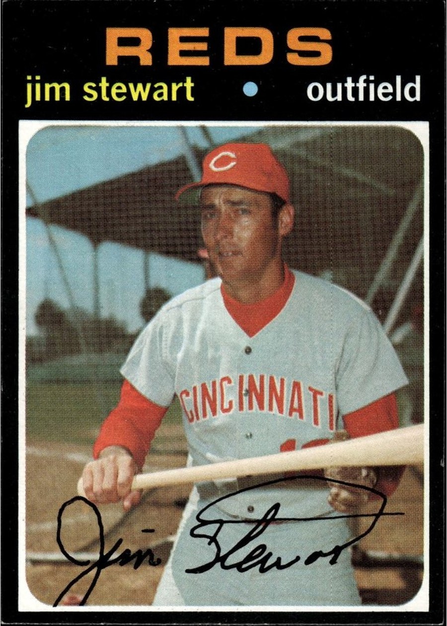 1971 Topps #644 Jim Stewart, Cincinnati Reds