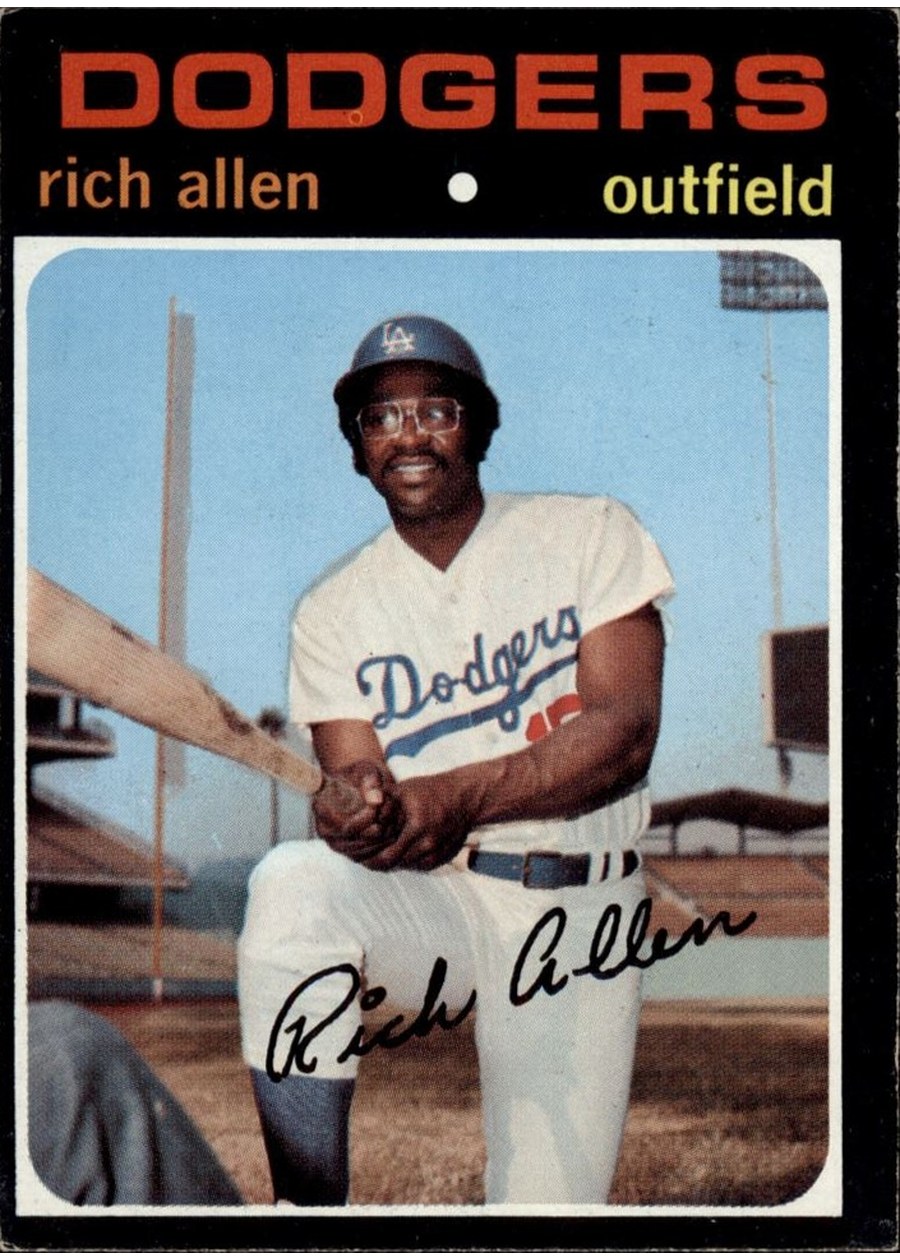 1971 Topps #650 Rich Allen, Los Angeles Dodgers