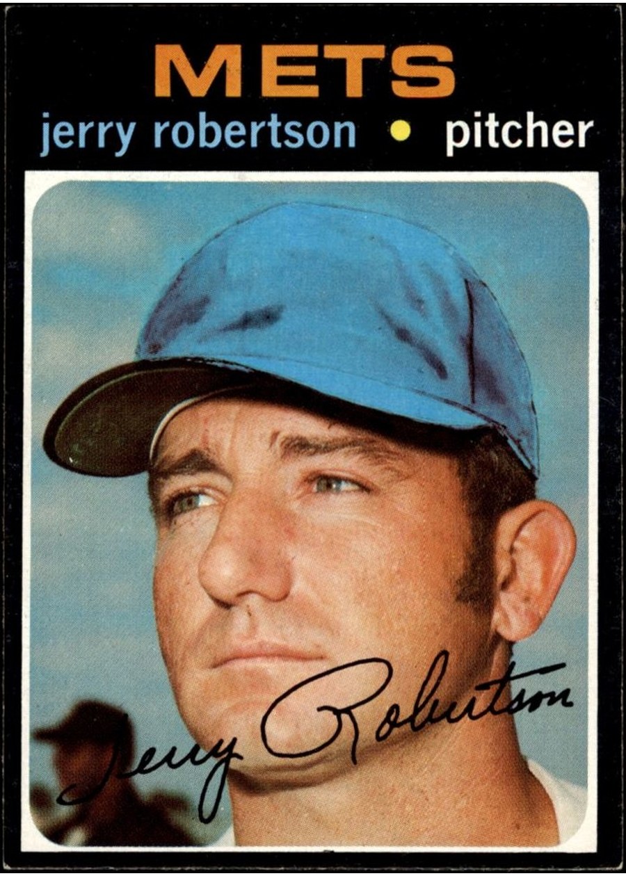 1971 Topps #651 Jerry Robertson, New York Mets