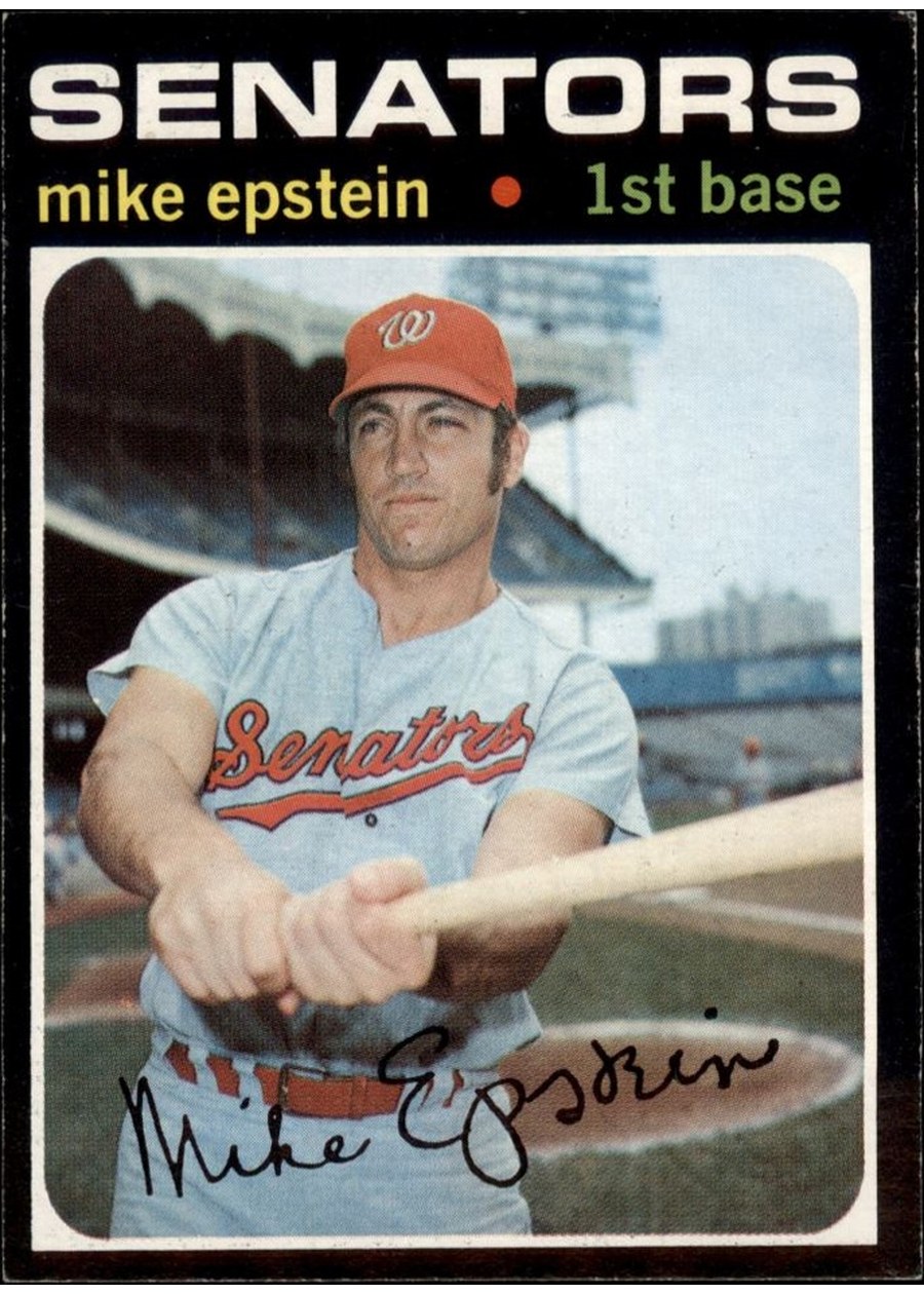 1971 Topps #655 Mike Epstein, Washington Senators