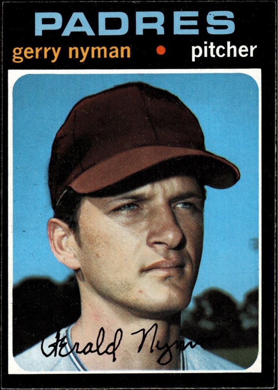 1971 Topps #656 Gerry Nyman, San Diego Padres