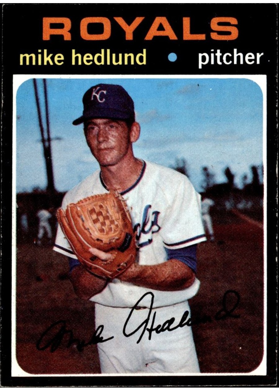 1971 Topps #662 Mike Hedlund, Kansas City Royals