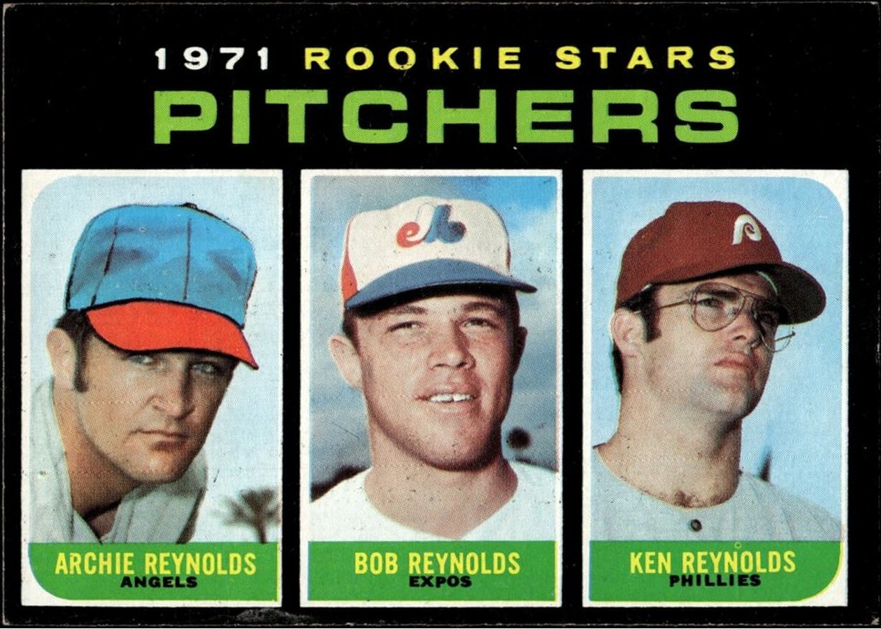 1971 Topps #664 Pitchers 1971 Rookie Stars, California Angels / Montreal Expos / Philadelphia Phillies