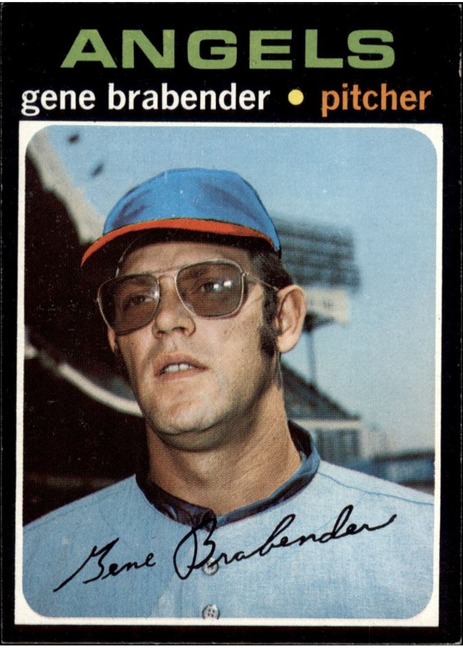 1971 Topps #666 Gene Brabender, California Angels