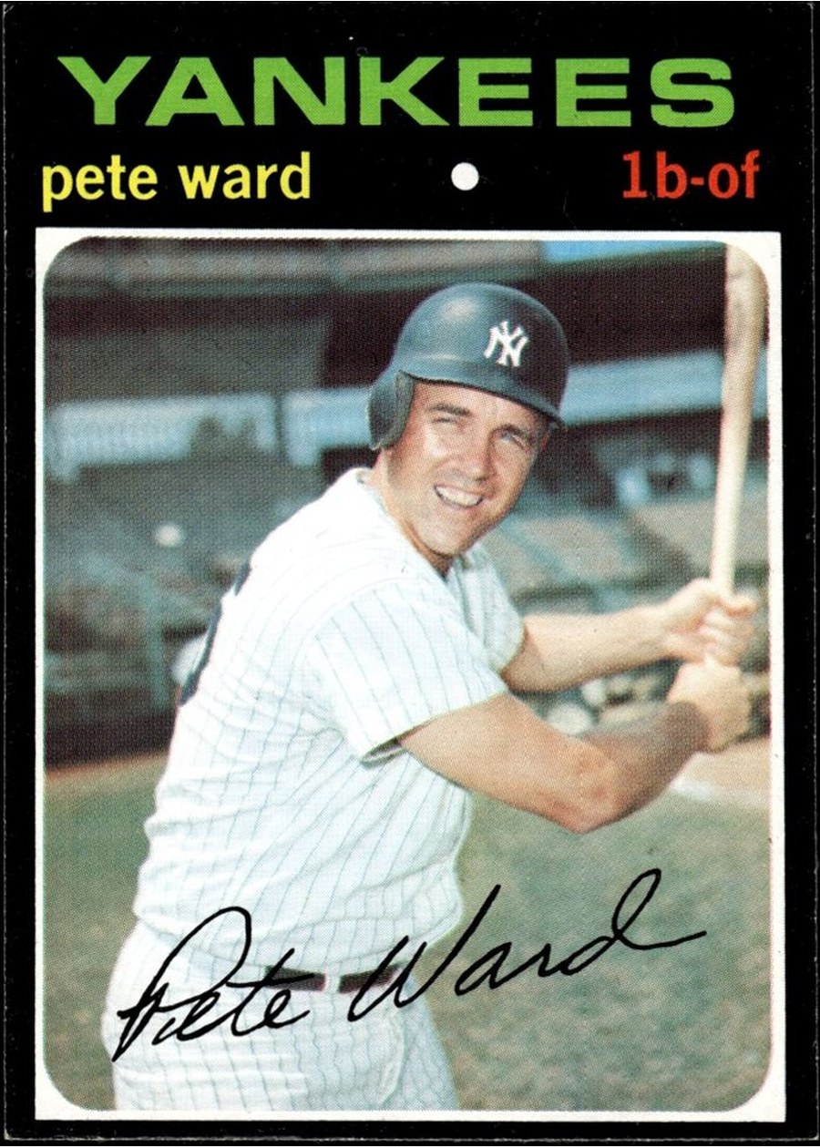 1971 Topps #667 Pete Ward, New York Yankees