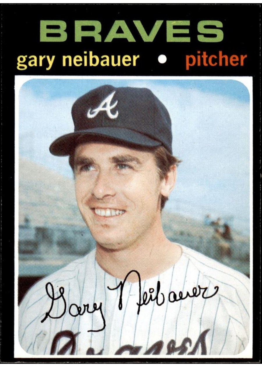 1971 Topps #668 Gary Neibauer, Atlanta Braves