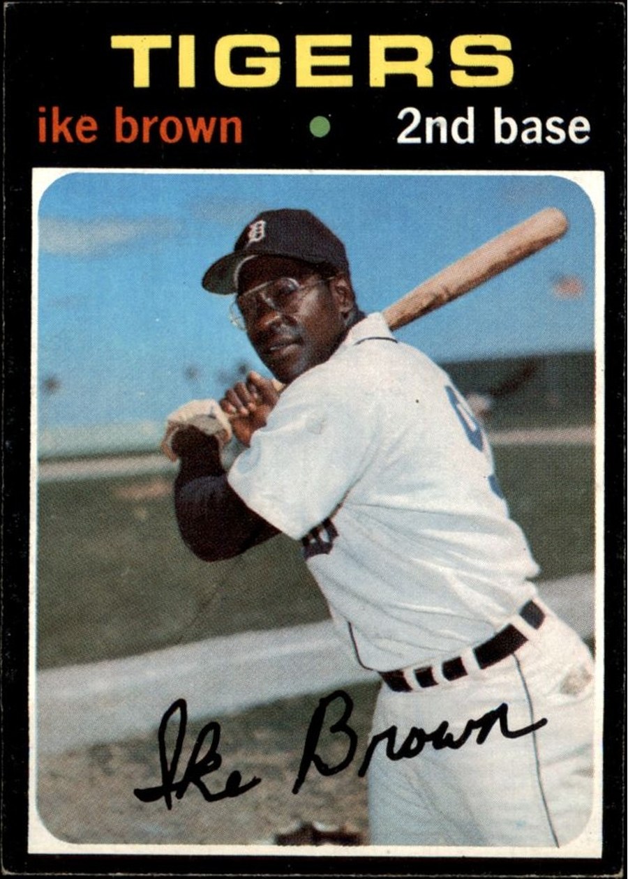 1971 Topps #669 Ike Brown, Detroit Tigers