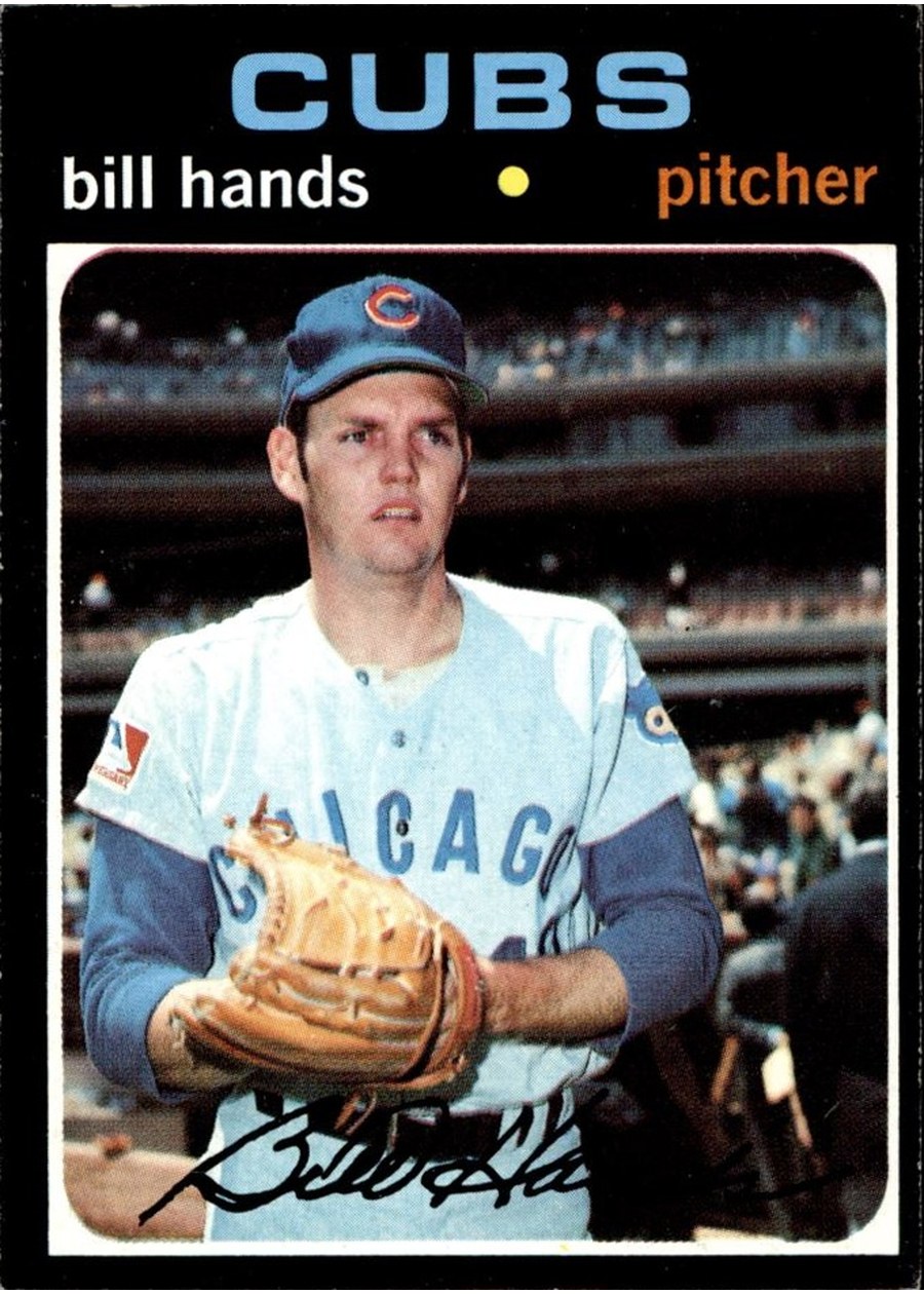 1971 Topps #670 Bill Hands, Chicago Cubs