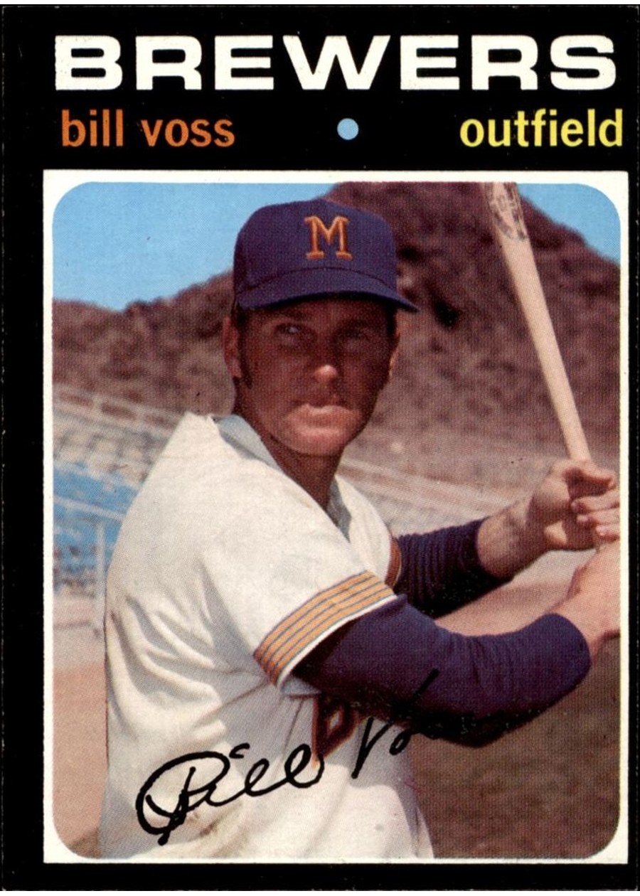 1971 Topps #671 Bill Voss, Milwaukee Brewers