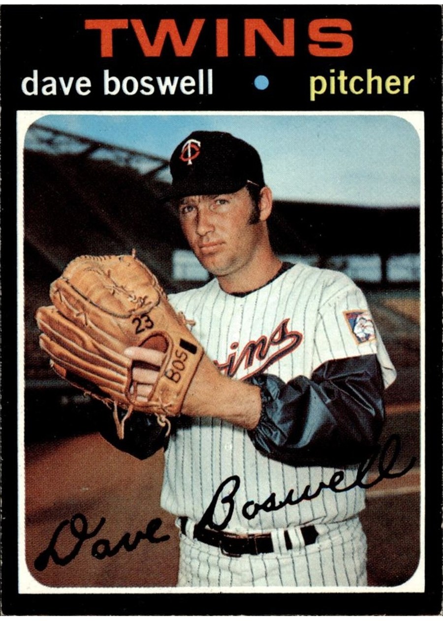 1971 Topps #675 Dave Boswell, Minnesota Twins