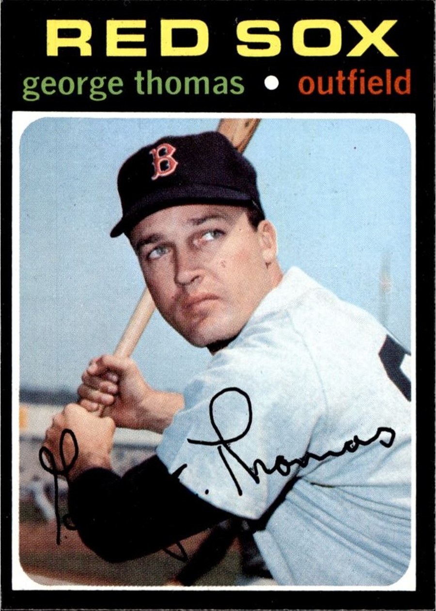 1971 Topps #678 George Thomas, Boston Red Sox